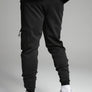 SikSilk - Black Cargo Joggers
